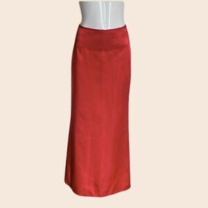 Adolfo Dominguez Formal Red Evening Skirt Size 38,